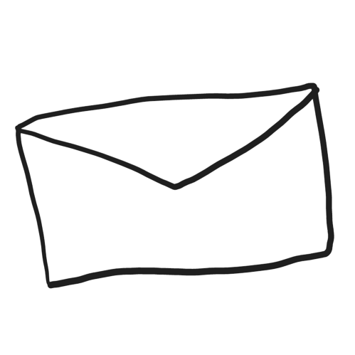 Drawing of an email icon