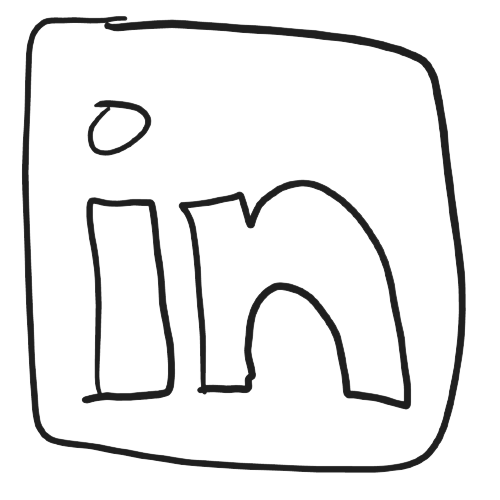 Drawing of the LinkedIn logo