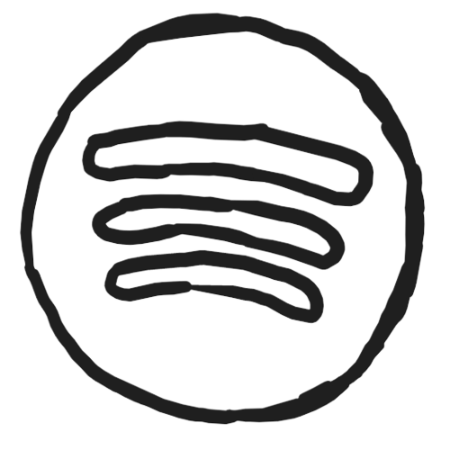 Drawing of the Spotify logo